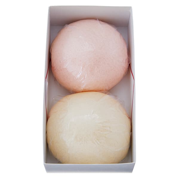 紅白饅頭2個入【直径約10.5cm】 |つるおか菓子処木村屋《公式通販》 紅白饅頭2個入【直径約10.5cm】 |つるおか菓子処木村屋《公式通販》